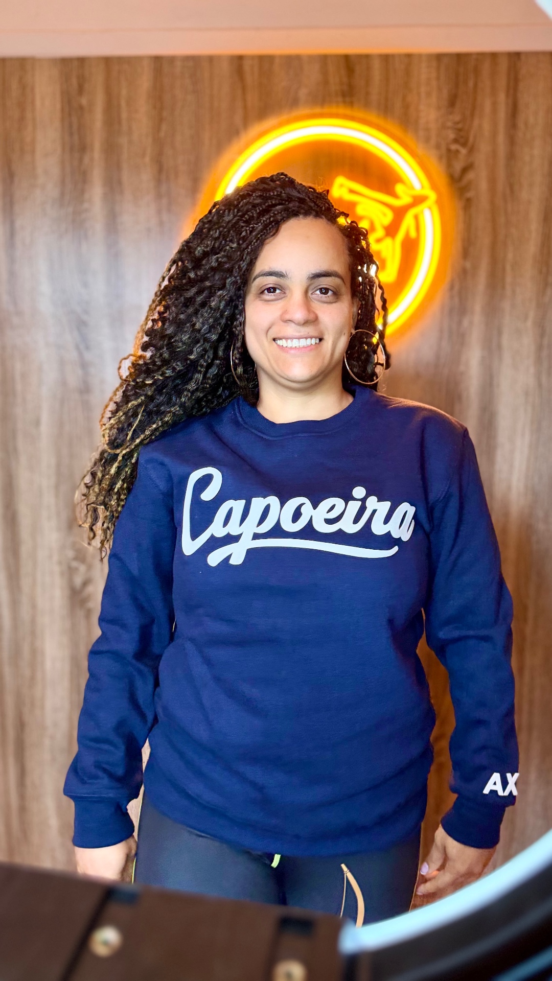 Caline Cezimbra, Professora Areia, founder of Capoeira in Motion